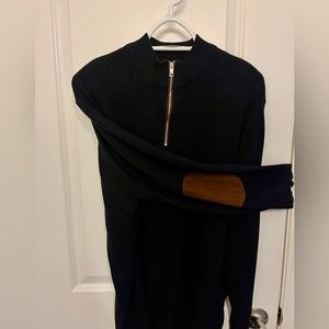 ZARA light sweater with elbow patches
